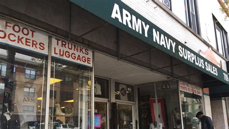 army navy surplus store downtown  close