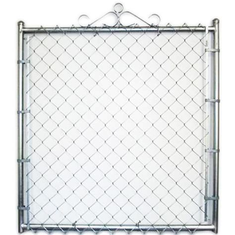 4 ft h x 3 5 ft w galvanized steel chain link fence gate in the chain