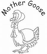 Goose Mother Printables Coloring Pages International Printable Rhymes sketch template