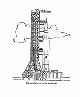 Coloring Rocket Space Saturn Pages Spaceship Launch Printables Nasa Solar Ship System Program America Drawings Race Usa Diagram Go Designlooter sketch template