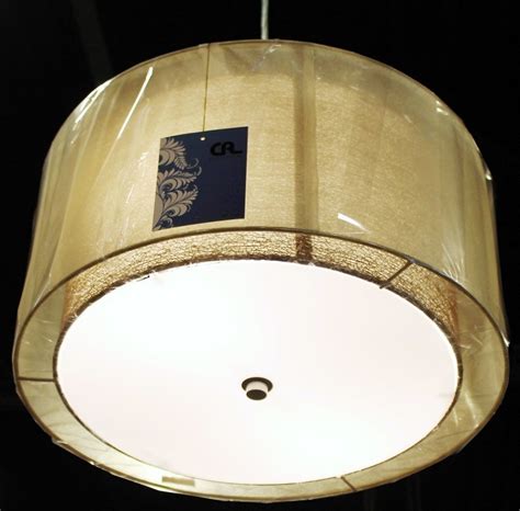 double drum sheer pendant light  lamp shade pro