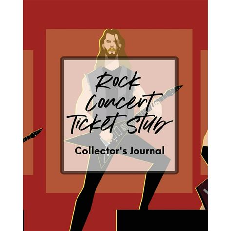 rock concert ticket stub collectors journal ticket stub diary