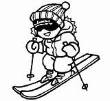 Coloring Pages Winter Skiing Sports Boy Sport Ski Ws5 Clipart Little Cliparts Doo Kids Colouring Color Goofy Clip Gif Printables sketch template