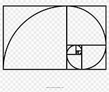 Golden Spiral Ratio Fibonacci Coloring Pngfind sketch template