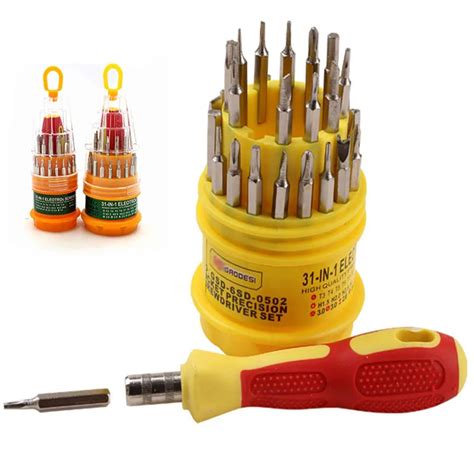 pcs   multifunctional mini screwdriver bits repair tools kit precision screwdrivers set