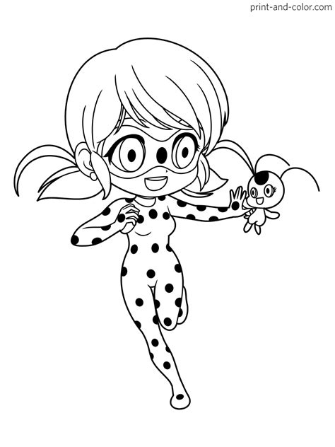 miraculous tales  ladybug cat noir coloring page coloring home
