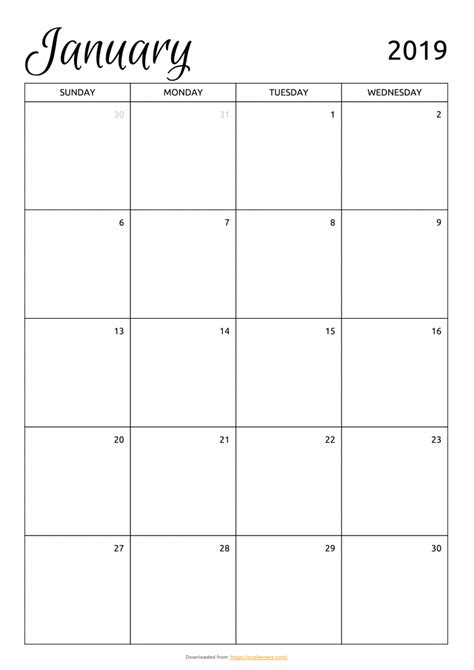 monthly planner template printable  printable templates