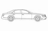 Maybach Goto Archi Car sketch template