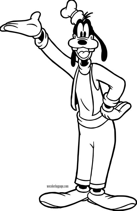 goofy  coloring pages wecoloringpagecom