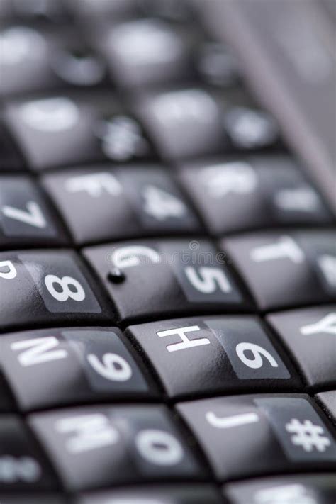 qwerty keypad  cellphone stock image image  success network