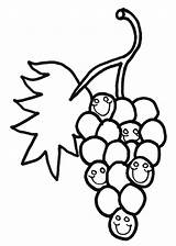 Grapes Smiley Colorluna sketch template