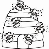 Colmeia Abelha Abelhas Hive Bees Beehive Ruche Coloringpagesfortoddlers Abeille Hives Ruches Printables Fleurs Abeilles été Jeux Insectes Printemps Isto Abrangendo sketch template