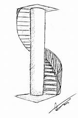 Staircase Drawing Stairs Spiral Stair 3d Sketch Very Sexy Drawings Detail Getdrawings Architectural Railing Deviantart Street sketch template