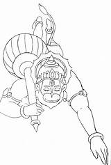 Hanuman Coloring Trace Simple Book Pages Paint Books Sketch Template Krishnastore sketch template