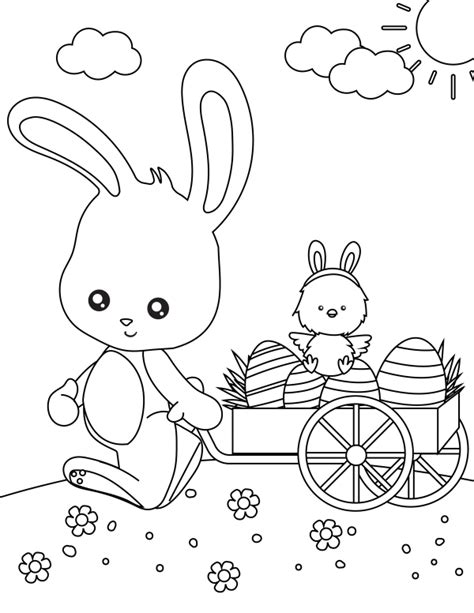 easter coloring page printables homemade heather