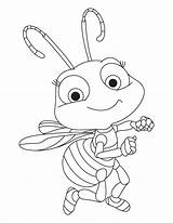 Ant Cute Coloring Pages Library Cartoon Bee Clip Clipart sketch template