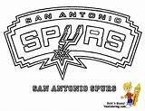 Coloring Pages Spurs Logo Lakers Vector Clipart Antonio San Basketball Nba Outline Team Sheets Cliparts Library Popular sketch template
