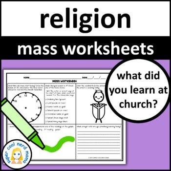 catholic mass worksheets expanded  super cool nerd mama tpt