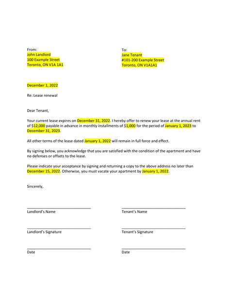 lease renewal letter  template guide square