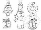 Christmas Pattern Felt Coloring sketch template