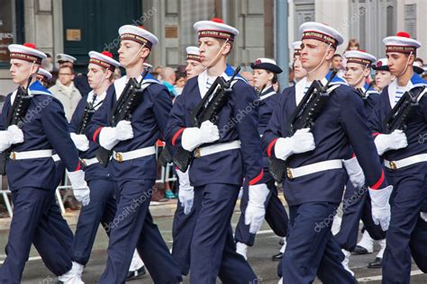 marching french sailors stock editorial photo  pjhpix