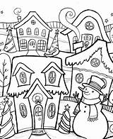 Winter Coloring Pages Detailed Getcolorings Printable sketch template