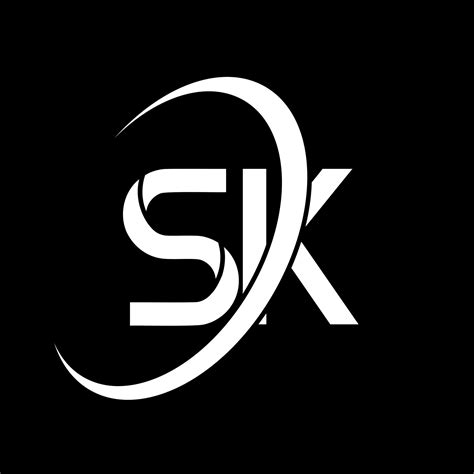 sk logo   design white sk letter sk letter logo design initial letter sk linked circle