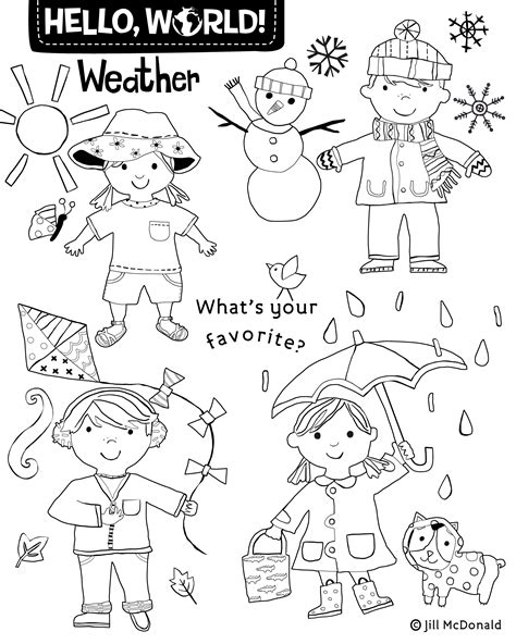 weather coloring pages printable printable world holiday