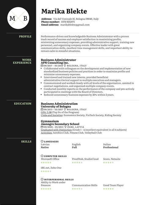 administrative resume sample good resume examples