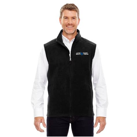 mens fleece vest lchc employee company store