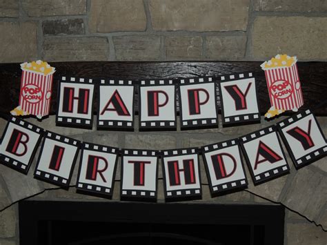 birthday party banner cinema birthday party banner