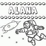 Alana Nombres sketch template
