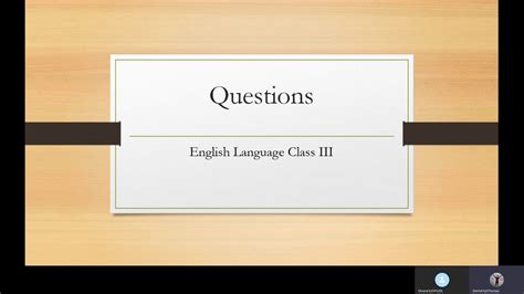 english language questions youtube