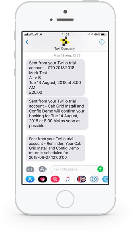 sms text messaging  twilio  cab grid pro  wordpress taxi