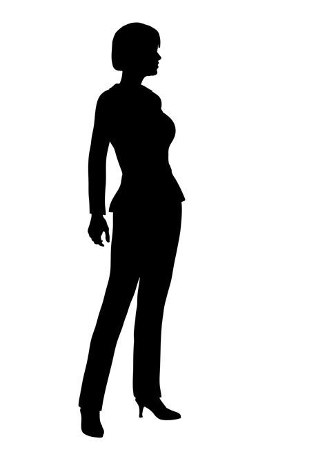 business woman silhouette  stock photo public domain pictures