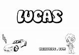 Coloring Name Pages Printable Lucas Comments sketch template