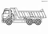 Lkw Kipplaster Malvorlage Anhänger Fahrzeuge Transporter Muldenkipper Vorlage sketch template