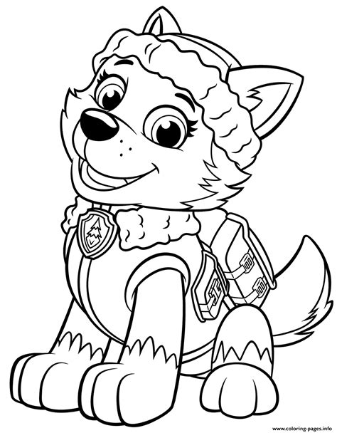 mighty pups coloring pages everest mighty skye ausmalbilder zuma