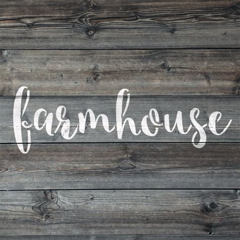 farmhouse stencil template reusable stencil  multiple sizes