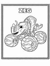 Monster Machines Blaze Coloring Pages Color Printable Kids Recommended sketch template