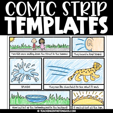 comic strip templates  kids teaching   tongass