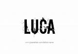 Luca Name Tattoo Designs sketch template