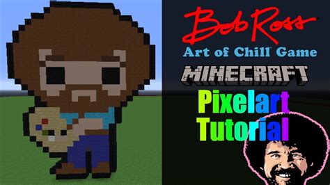 Minecraft Bob Ross Pixel Art Tutorial Youtube