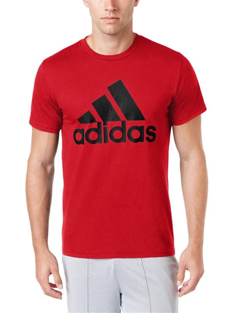 adidas adidas mens workout fitness  shirt red  walmartcom walmartcom