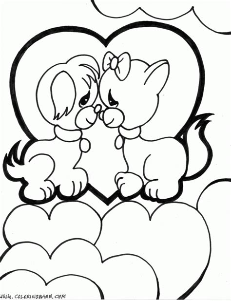 puppy love coloring pages coloring home