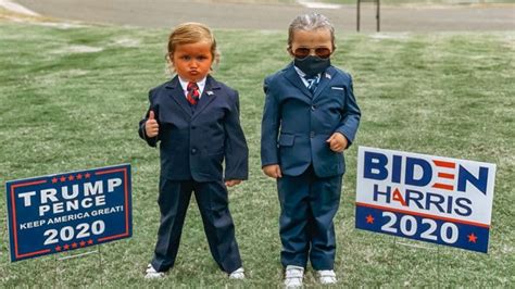 Twin Girls 4 Wear Trump Biden Costumes For Halloween Fox News