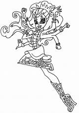 Monster High Coloring Pages Printable Elissabat Wydowna Spider Sheet Print Sheets December Color Getdrawings Getcolorings sketch template