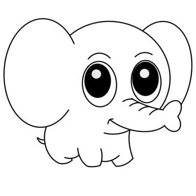 baby elephant cartoon coloring pages  coloring pages