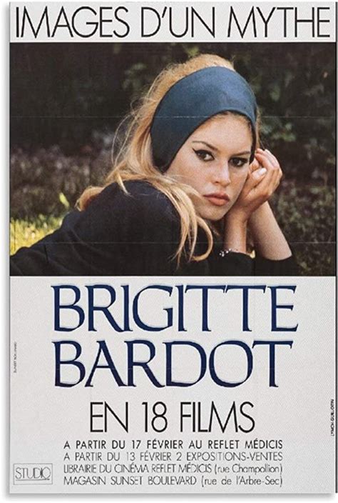 Ghjh Brigitte Bardot Film Festival 1990 Canvas Wall Art Star Icon Pop