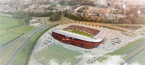 bouw nieuw dak az stadion afgetrapt bouwen met staal